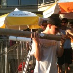 the pinhole projector in use